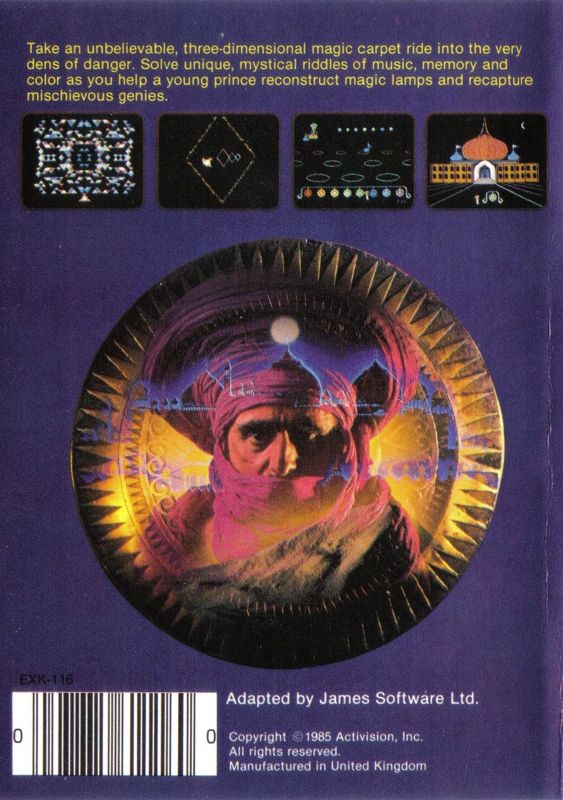 Master Of The Lamps box art for MSX